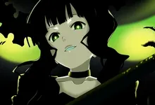 women wings black rock shooter scythe dead master horns weapons 2000x1125 wallpaper Art HD Wallpaper